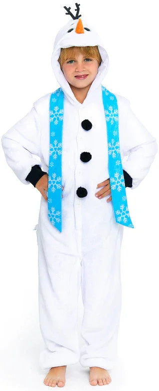 Disfraz de Pijama Muñeco de Nieve Olaf Infantil Muñecos de Nieve Partilandia