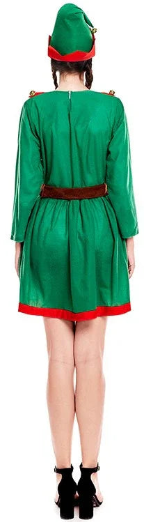 Disfraz de Elfa de Navidad Traviesa para Mujer Elfos Navideños Partilandia