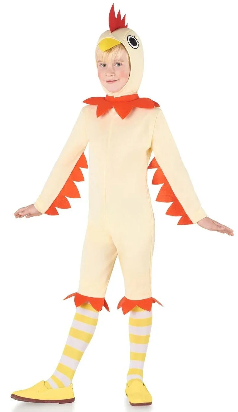 Disfraz de Gallo para Niño Pollo y Gallina Kimokawaii