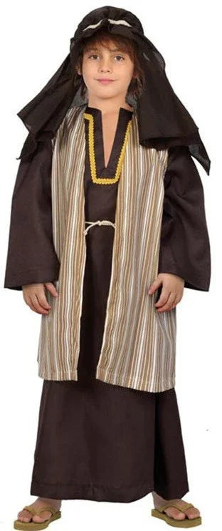 Disfraz de San José Marrón para Niño San José Atosa