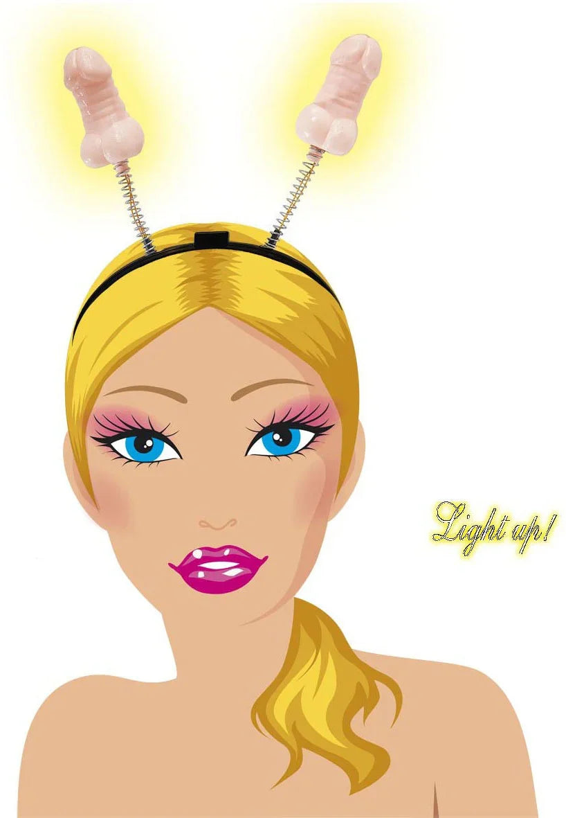 Diadema de Penes con Luces Despedidas Soltero/a Widmann