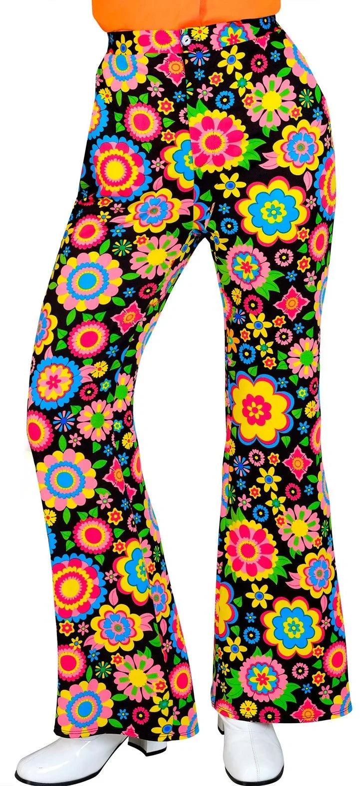 Pantalón Años 60 con Flores Multicolor para Mujer Años 60 Widmann
