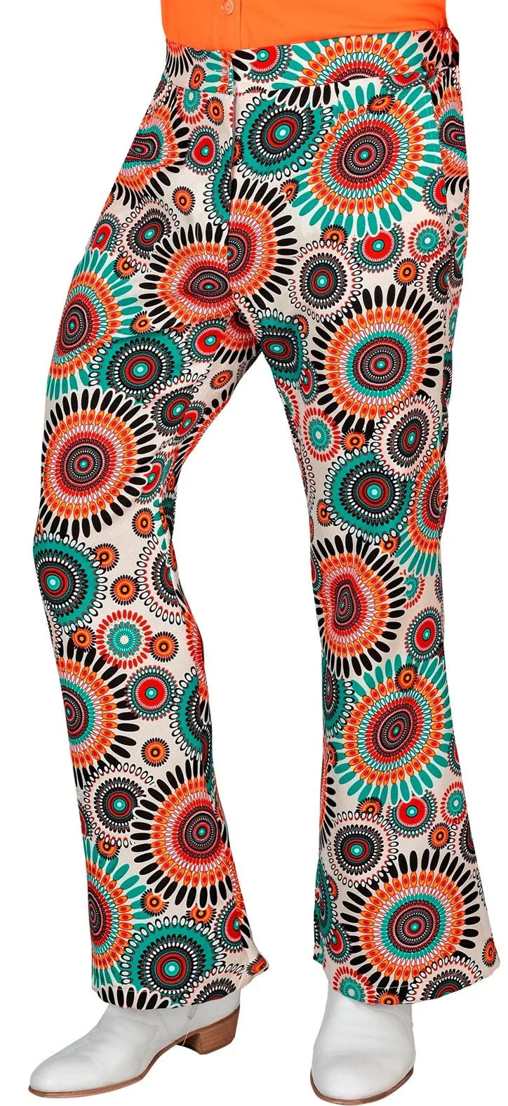 Pantalón Años 60 con Estampado Multicolor para Hombre Años 60 Widmann