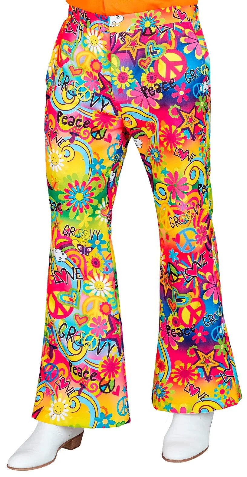 Pantalón Años 60 Estampado Hippie para Hombre Años 60 Widmann