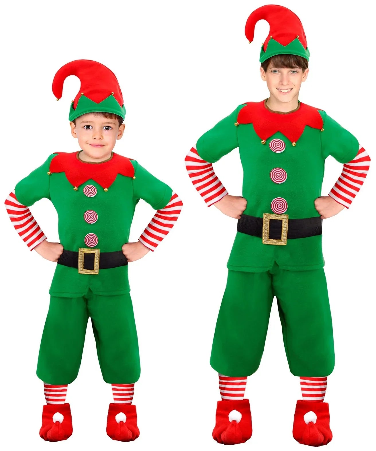 Disfraz de Elfo Ayudante de Santa Claus para Niño Elfos Navideños Widmann