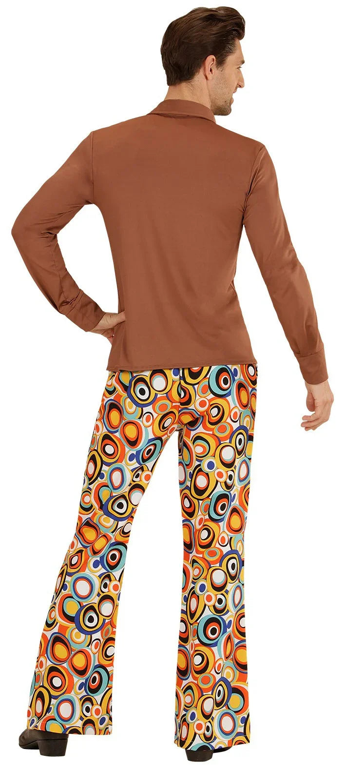 Camisa Disco Años 70 Marrón para Hombre Camisas Disco Años 70 Widmann