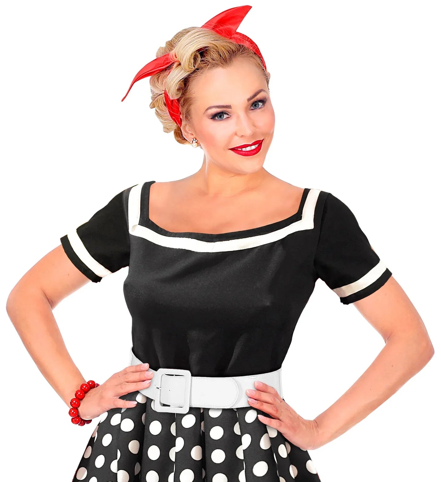 Cinturón Blanco Ancho de Vinilo Cinturones Widmann