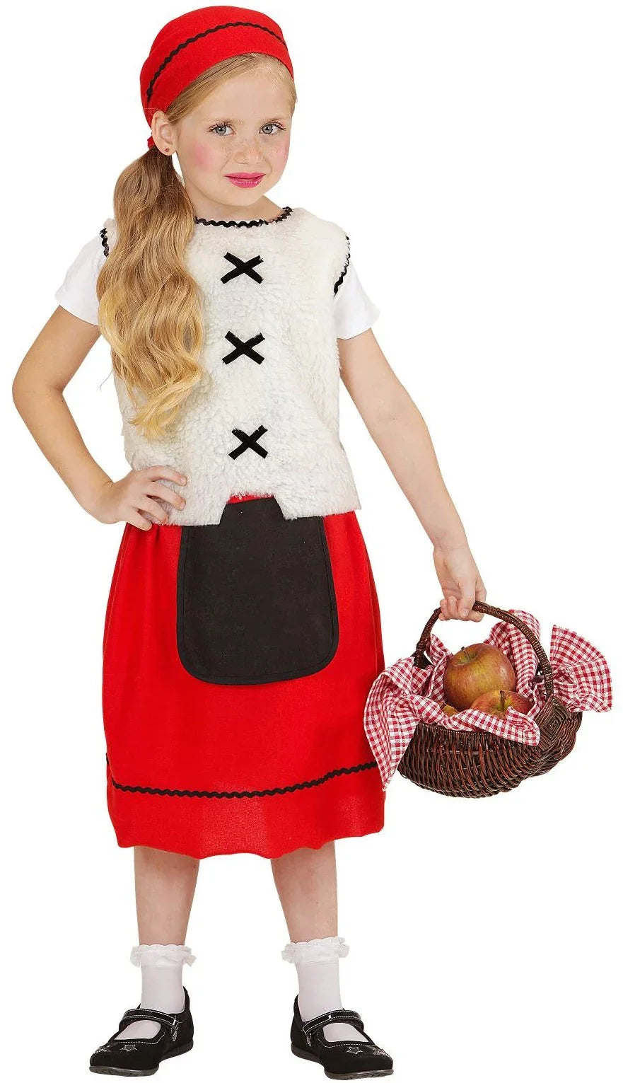 Disfraz de Pastora para Niña Navidad Widmann