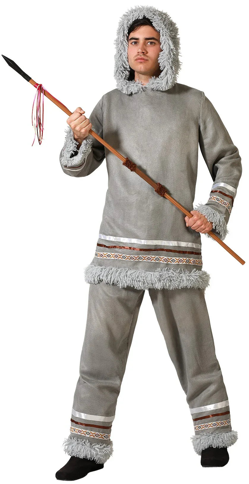 Disfraz de Esquimal Gris para Hombre Esquimales Atosa