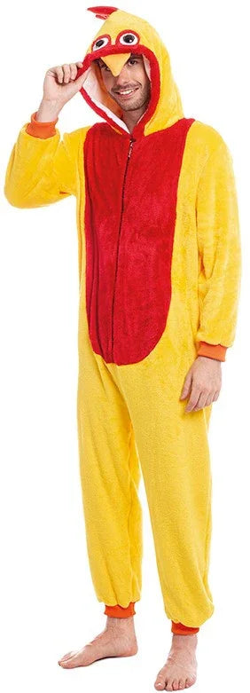 Disfraz de Gallo de Peluche para Hombre Pollo y Gallina Partilandia