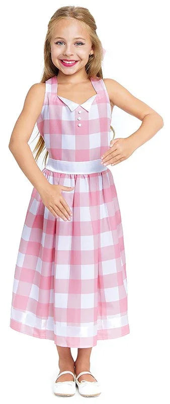 Disfraz de Muñeca Barbie con Vestido Rosa para Niña Barbie Partilandia