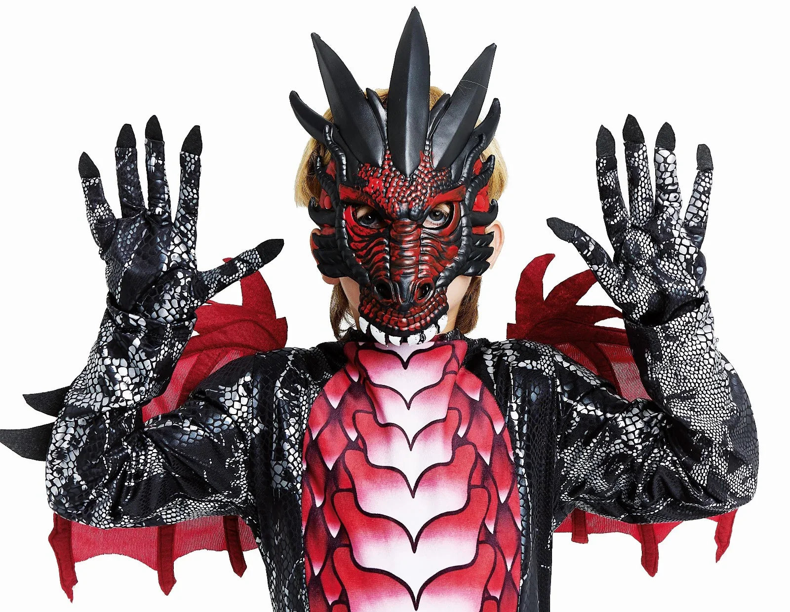 Guantes de Garras de Dragón Negro Dragón y Dinosaurio Partilandia