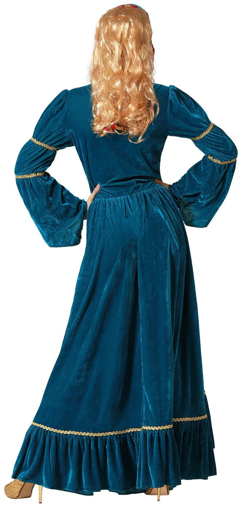 Disfraz de Princesa Medieval Azul para Mujer Princesas y Damas Medievales Atosa