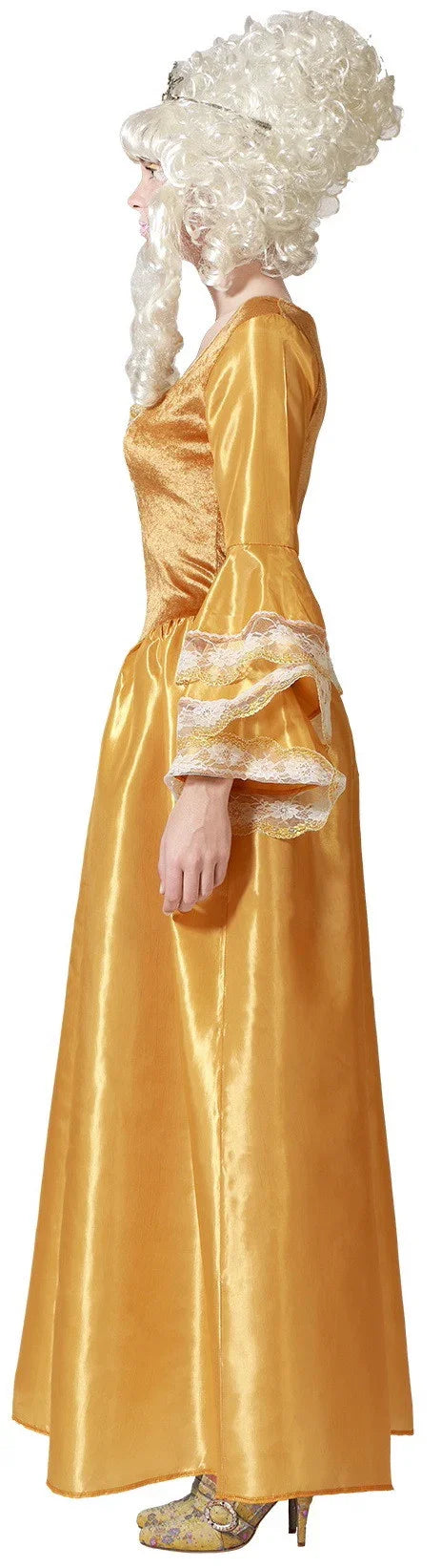 Disfraz de Cortesana Dorado para Mujer Veneciano y Época Atosa