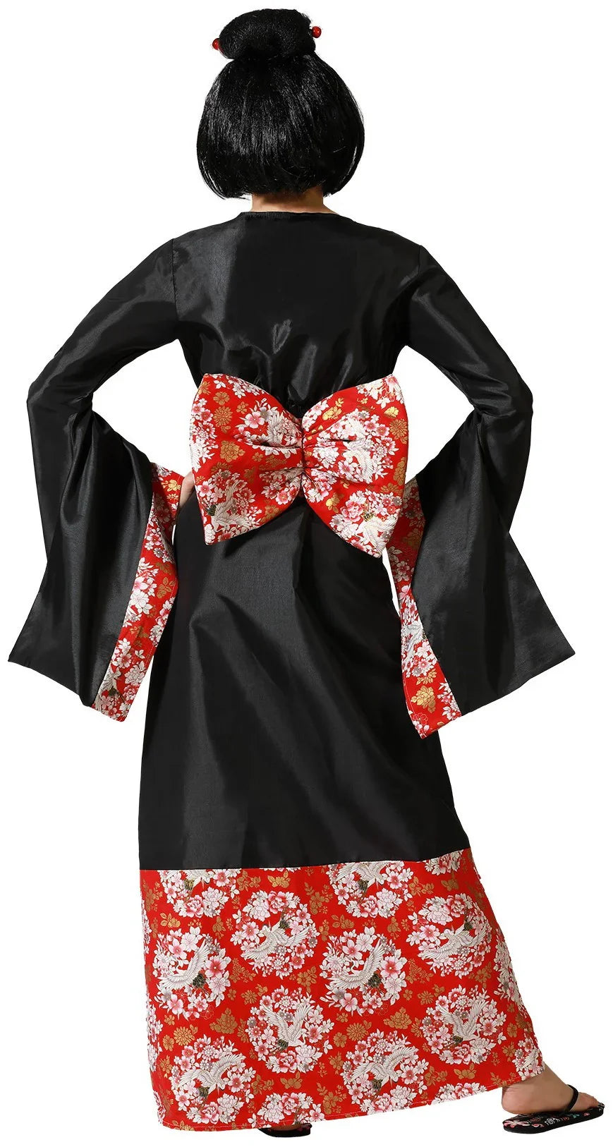 Disfraz de Geisha con Kimono Negro para Mujer Geishas Atosa