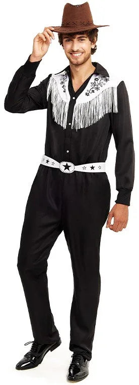 Disfraz Ken Vaquero Negro para Hombre Barbie Partilandia