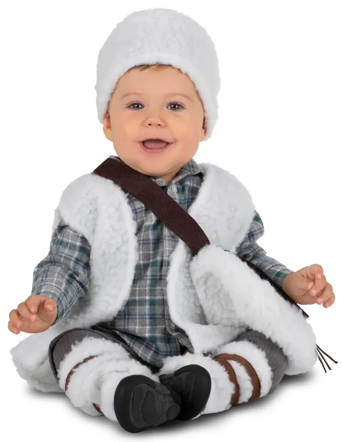 Disfraz de Pastorcillo con Zurrón para Niño Pastores Viving