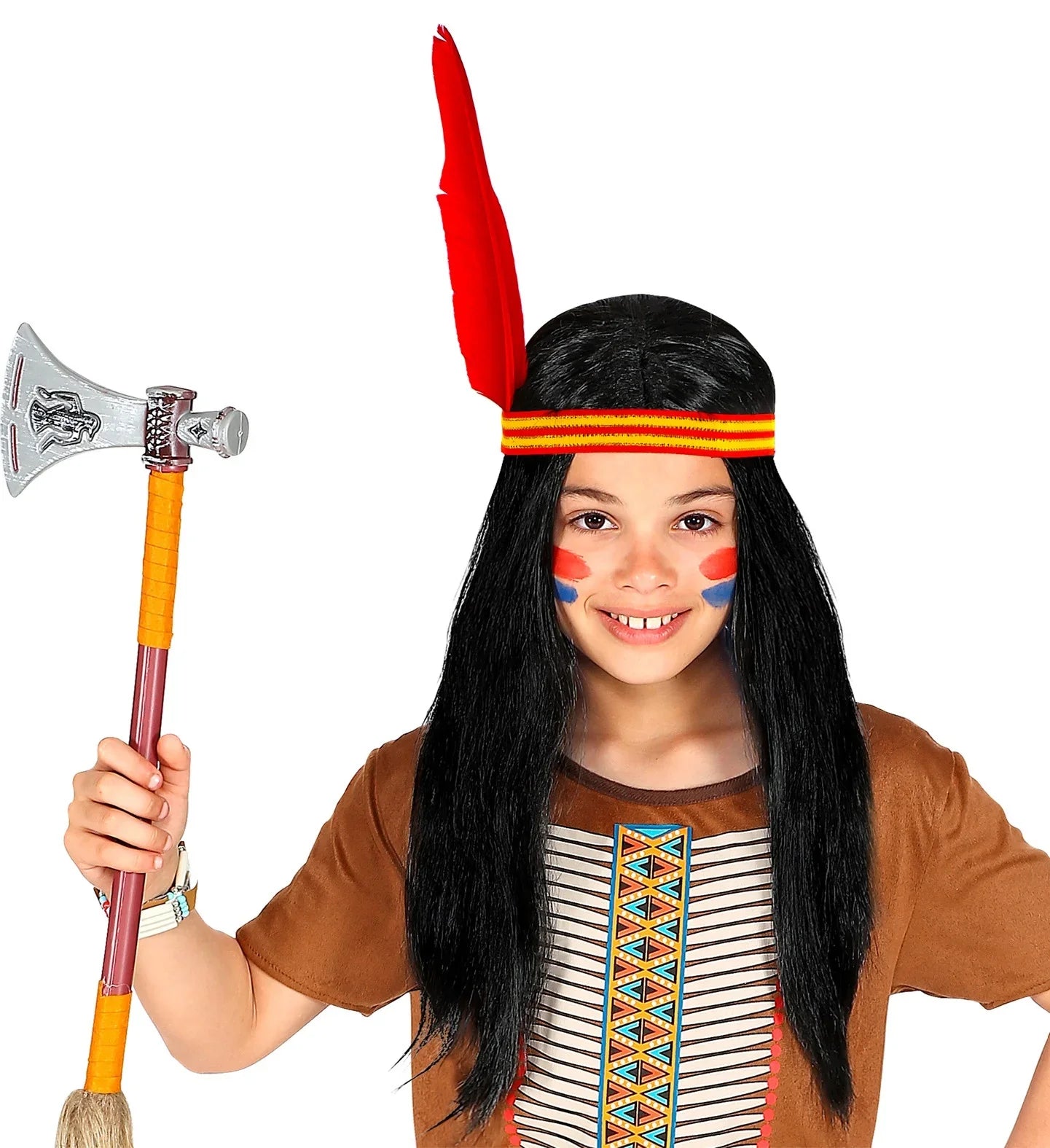 Peluca de Indio para Niño Complementos Indios Widmann