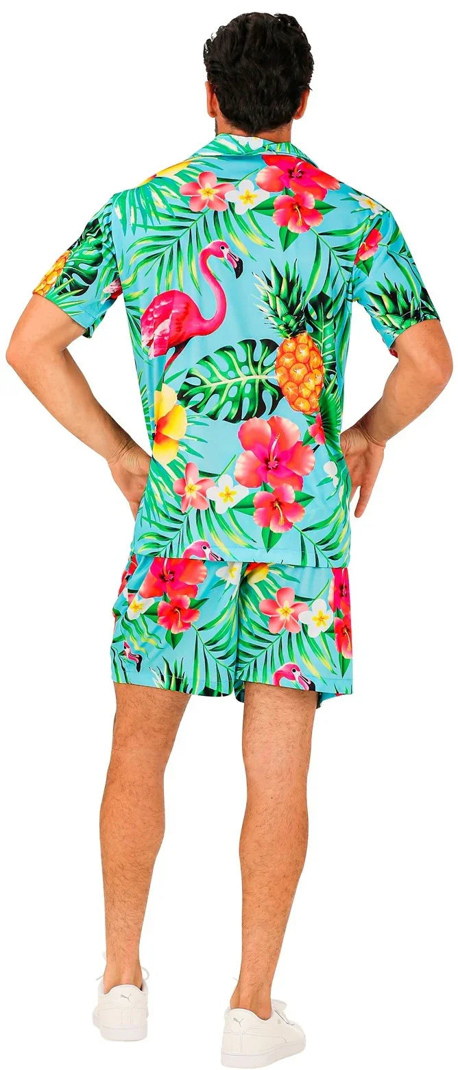 Disfraz Fiesta Hawaiana Azul para Hombre Hawaianos Widmann