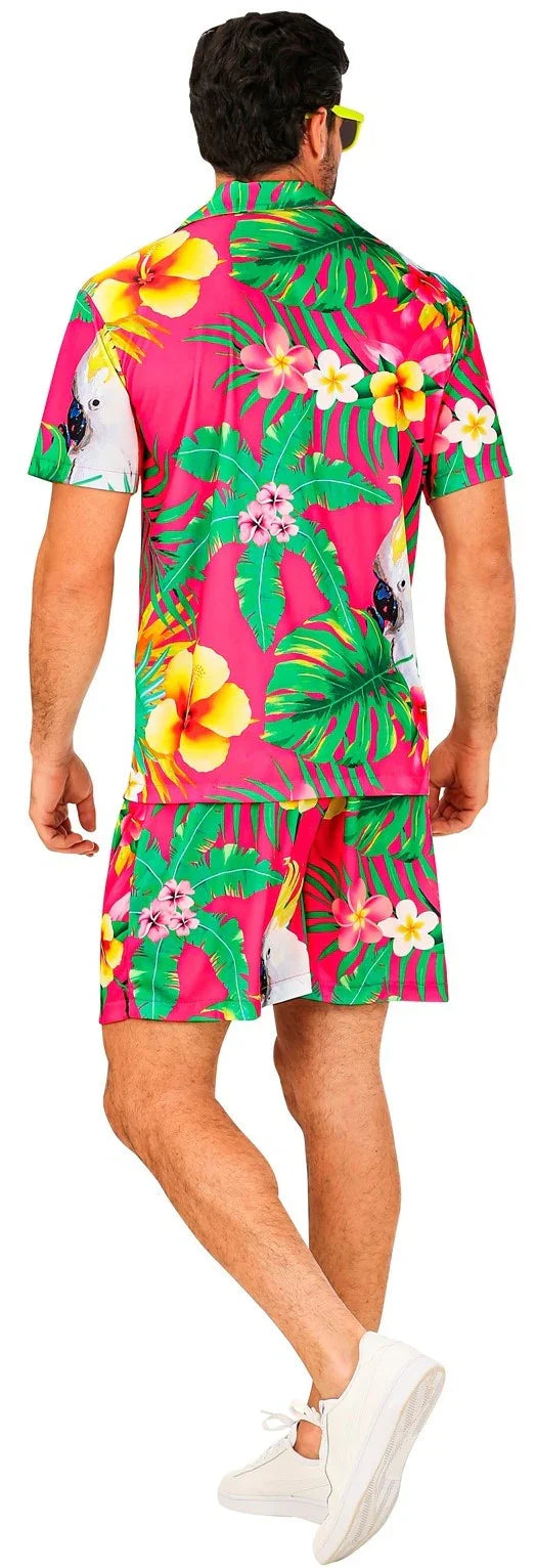 Disfraz Fiesta Hawaiana Rosa para Hombre Hawaianos Widmann