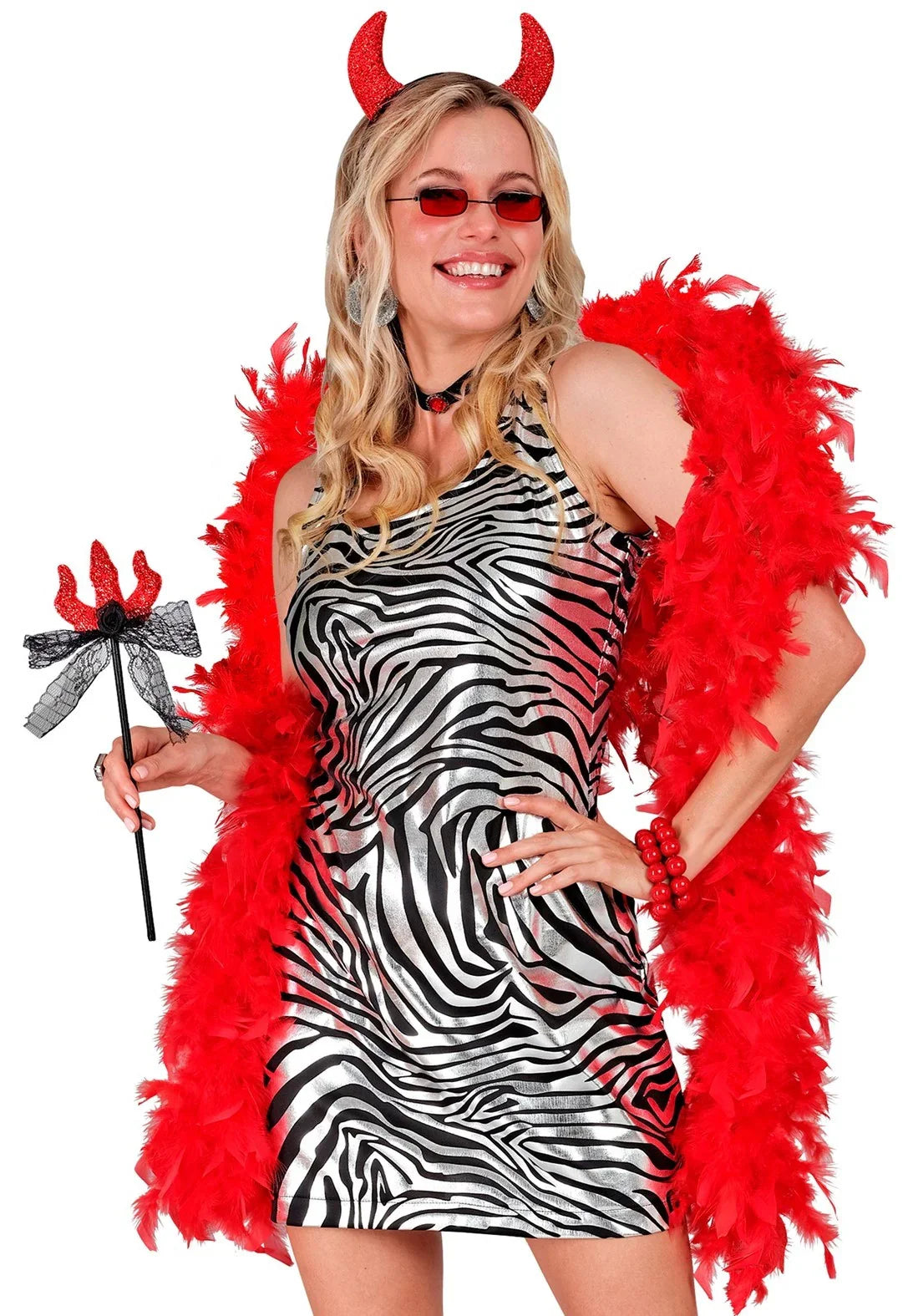 Boa de Plumas Rojas de 180cm Boas de Plumas Widmann