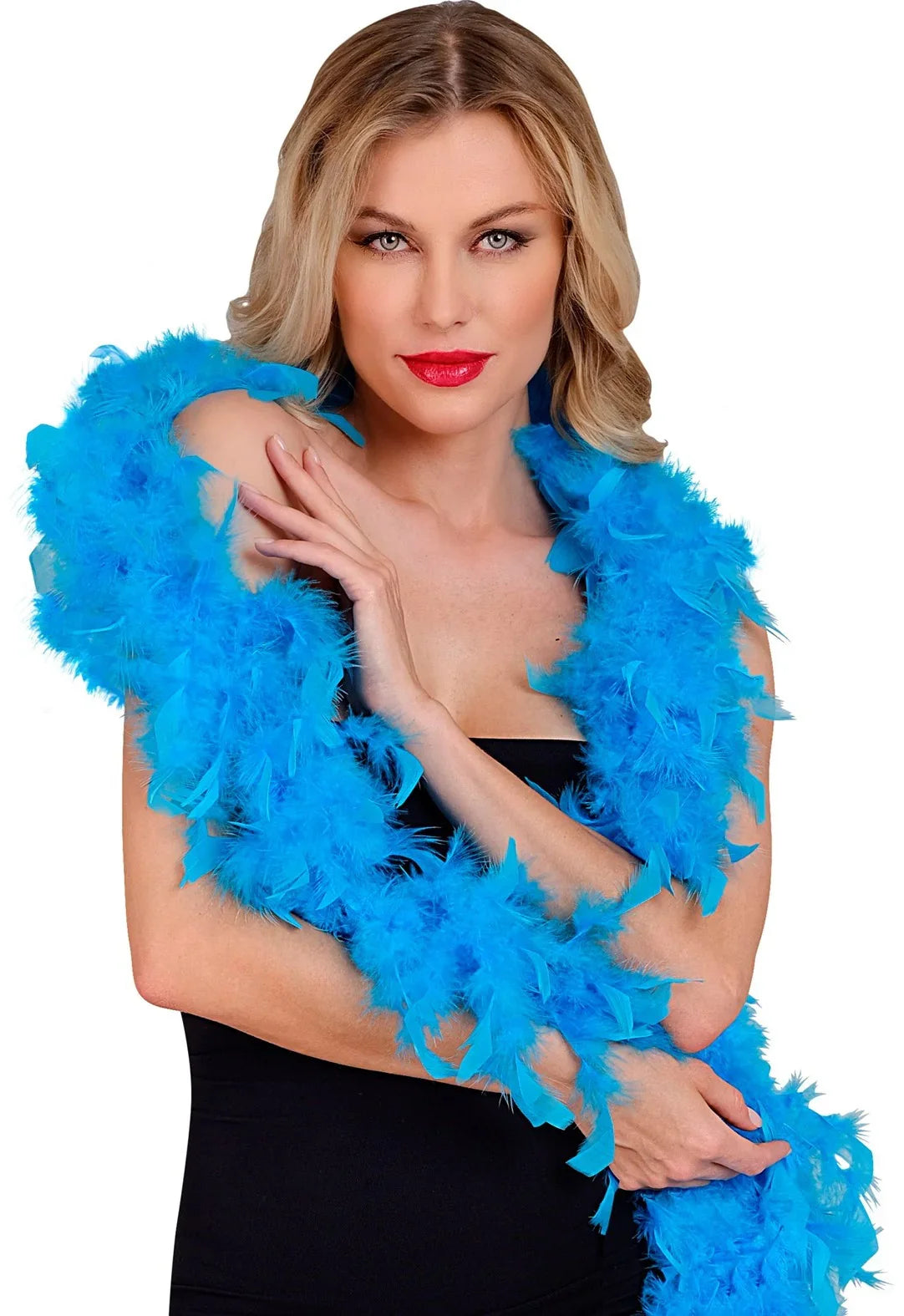 Boa de Plumas Azules de 180cm Boas de Plumas Widmann