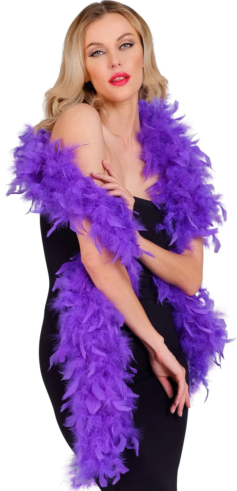 Boa de Plumas Moradas de 180cm Boas de Plumas Widmann
