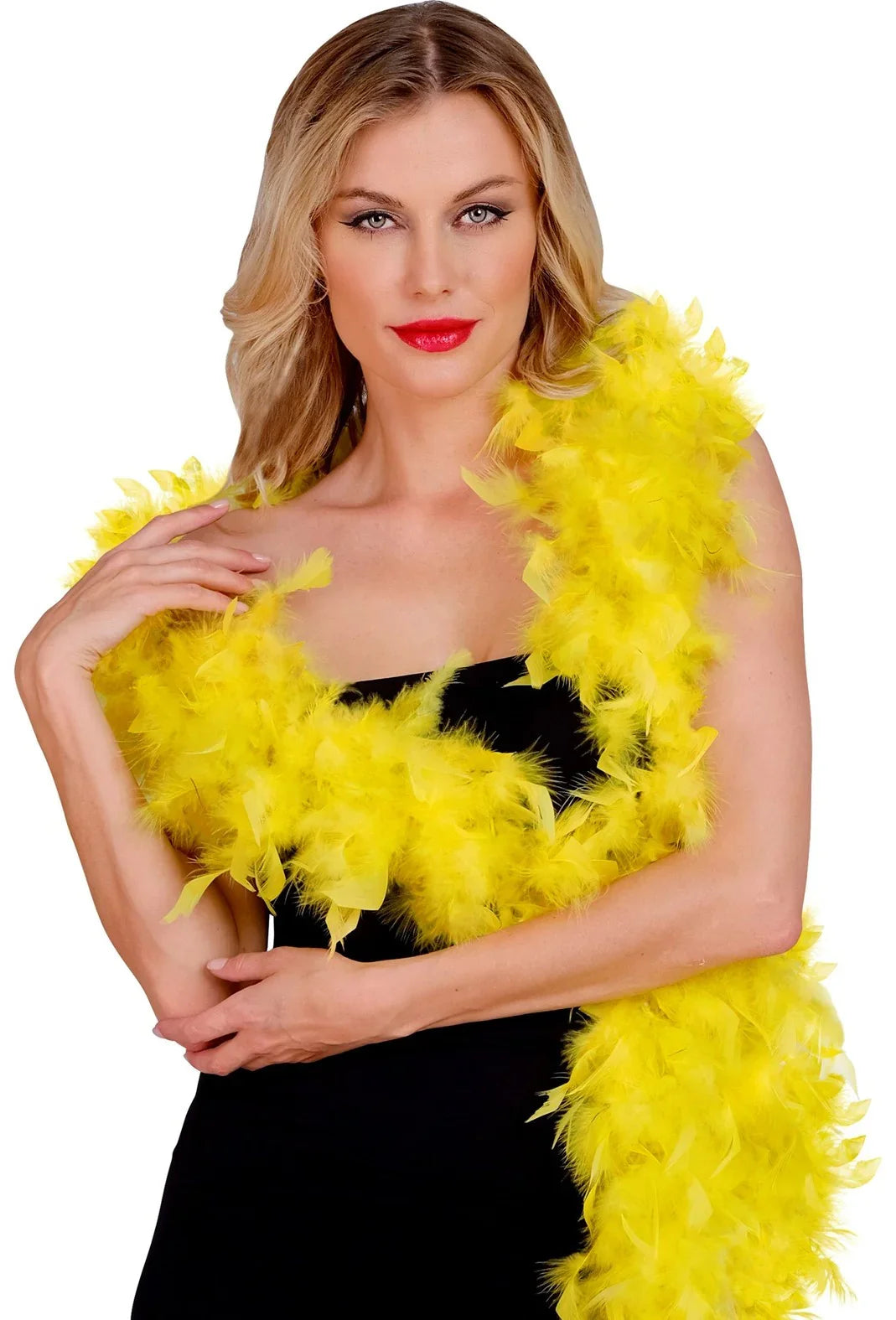 Boa de Plumas Amarillas de 180cm Boas de Plumas Widmann