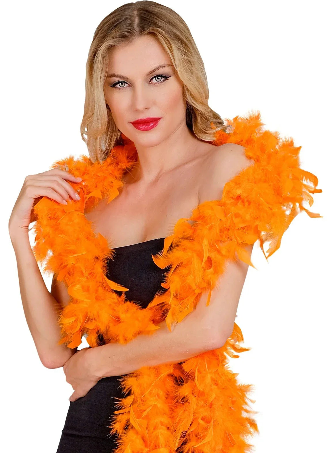 Boa de Plumas Naranjas de 180cm Boas de Plumas Widmann