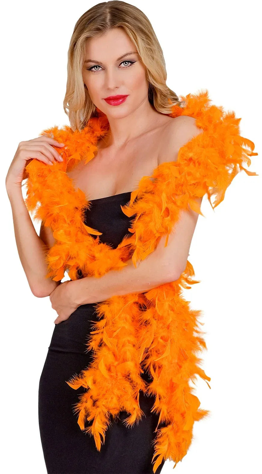Boa de Plumas Naranjas de 180cm Boas de Plumas Widmann