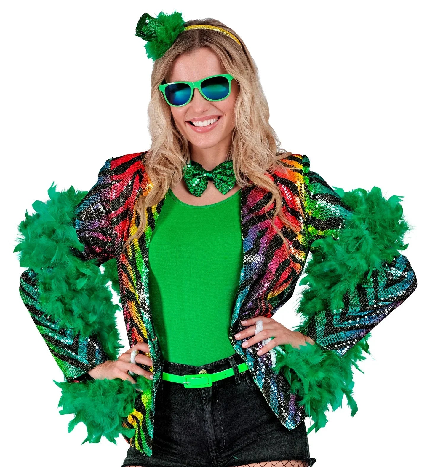 Boa de Plumas Verdes de 180cm Boas de Plumas Widmann