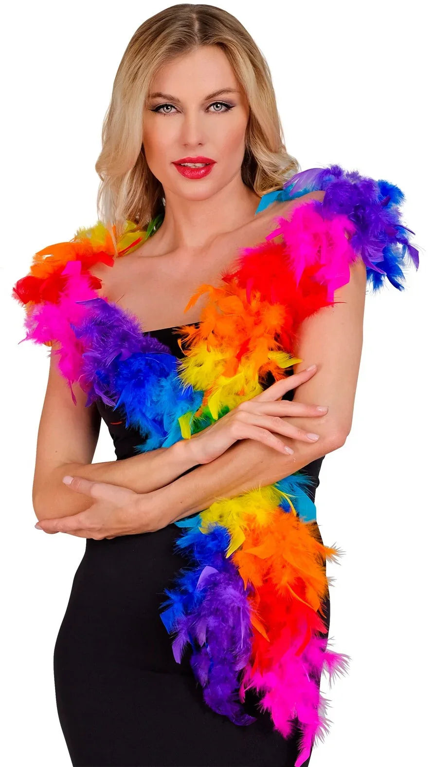 Boa de Plumas Arcoíris de 180cm Boas de Plumas Widmann