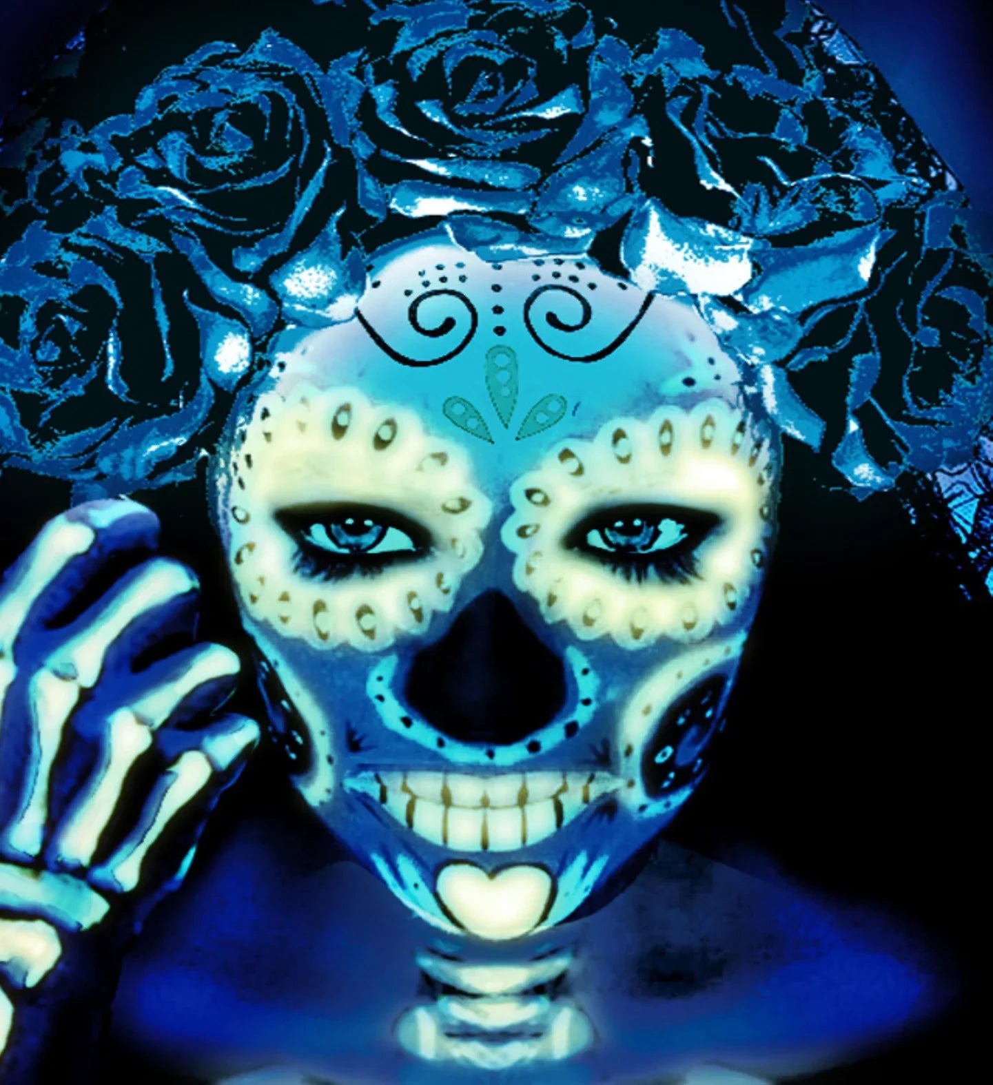 Maquillaje al Agua para Brillar en la Oscuridad Maquillaje al Agua Widmann