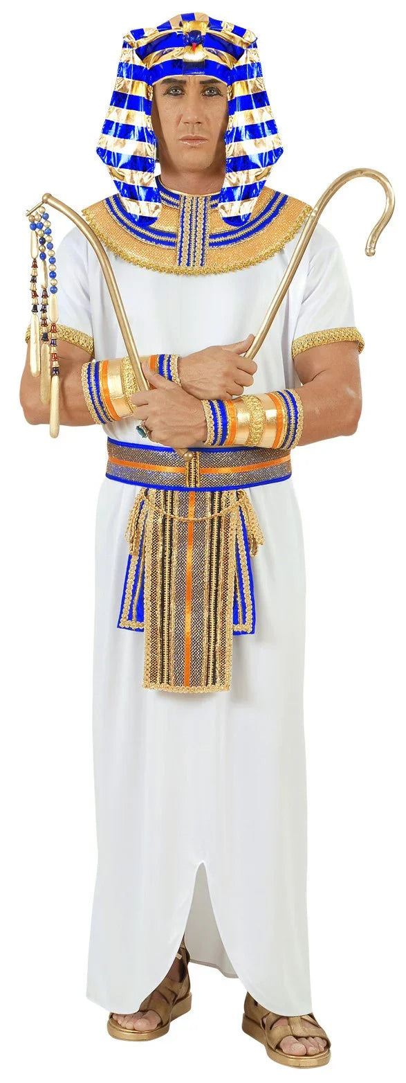 Tocado de Faraón Egipcio Dorado y Azul Complementos Egipcios Widmann