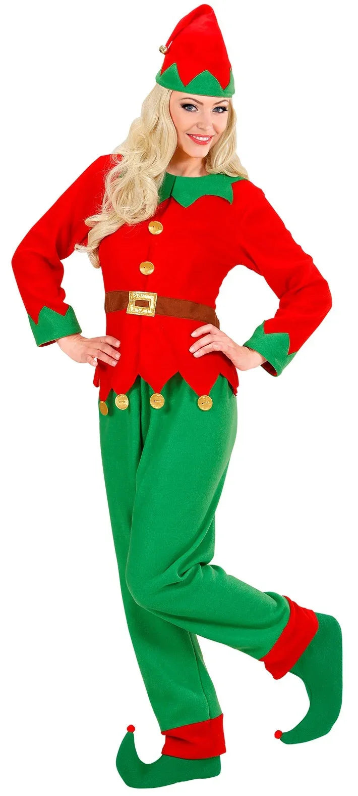 Disfraz de Elfa de Navidad para Mujer Elfos Navideños Widmann