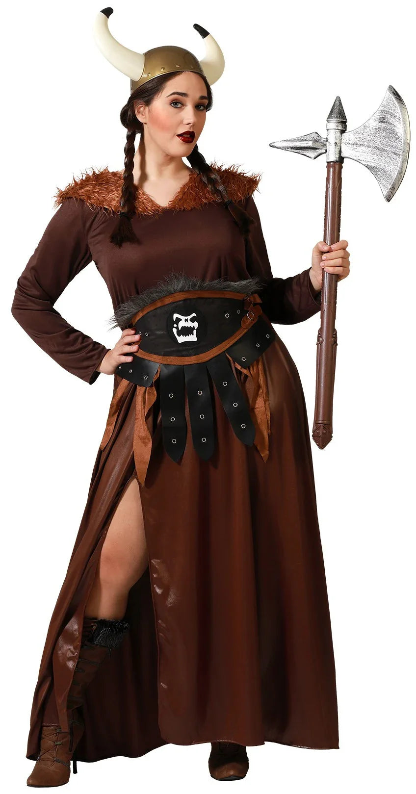 Disfraz de Vikinga Oscura para Mujer Vikingos Atosa
