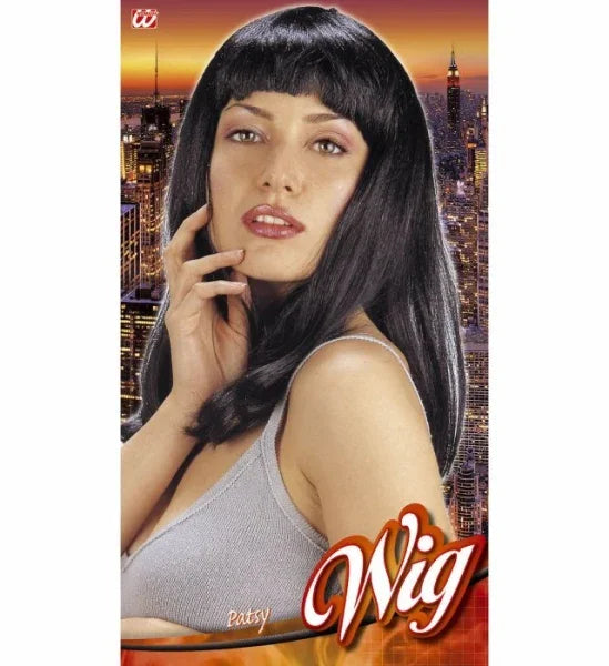 Peluca Morena Lisa con Flequillo COMPLEMENTOS Widmann