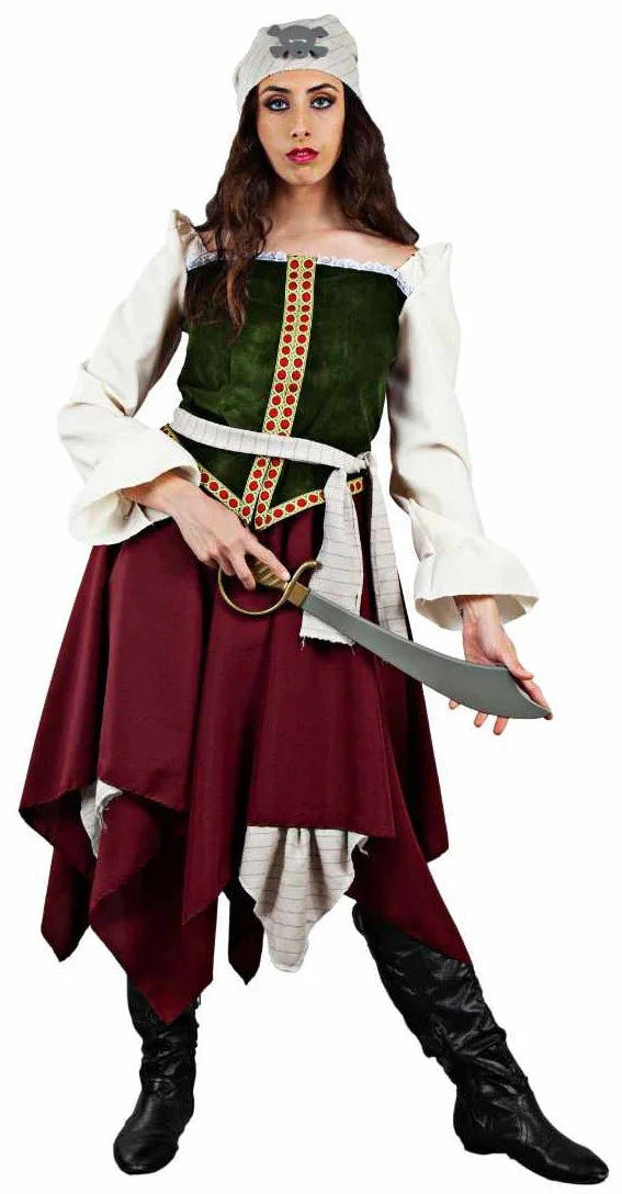 Disfraz de Pirata de los Mares para Mujer Piratas Fycar