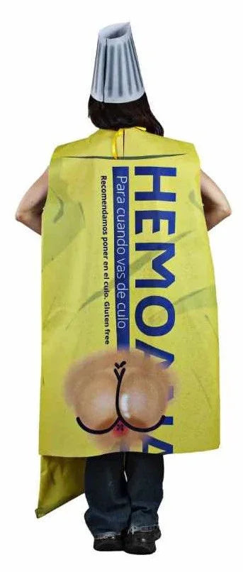 Disfraz de Tubo de Crema para Hemorroides para Adulto Disfraces Originales Fycar