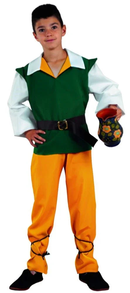 Disfraz de Mesonero Medieval Infantil Campesinos y Posaderos Medievales Fycar