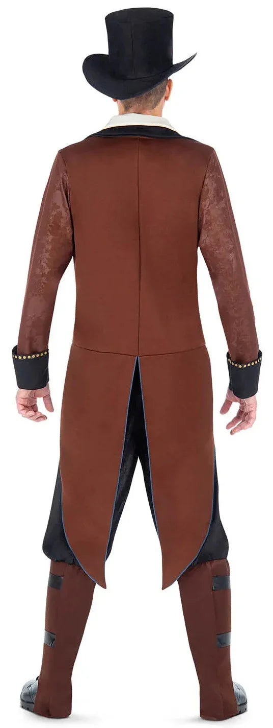 Disfraz de Steampunk con Chaleco Azul para Hombre Steampunk Viving