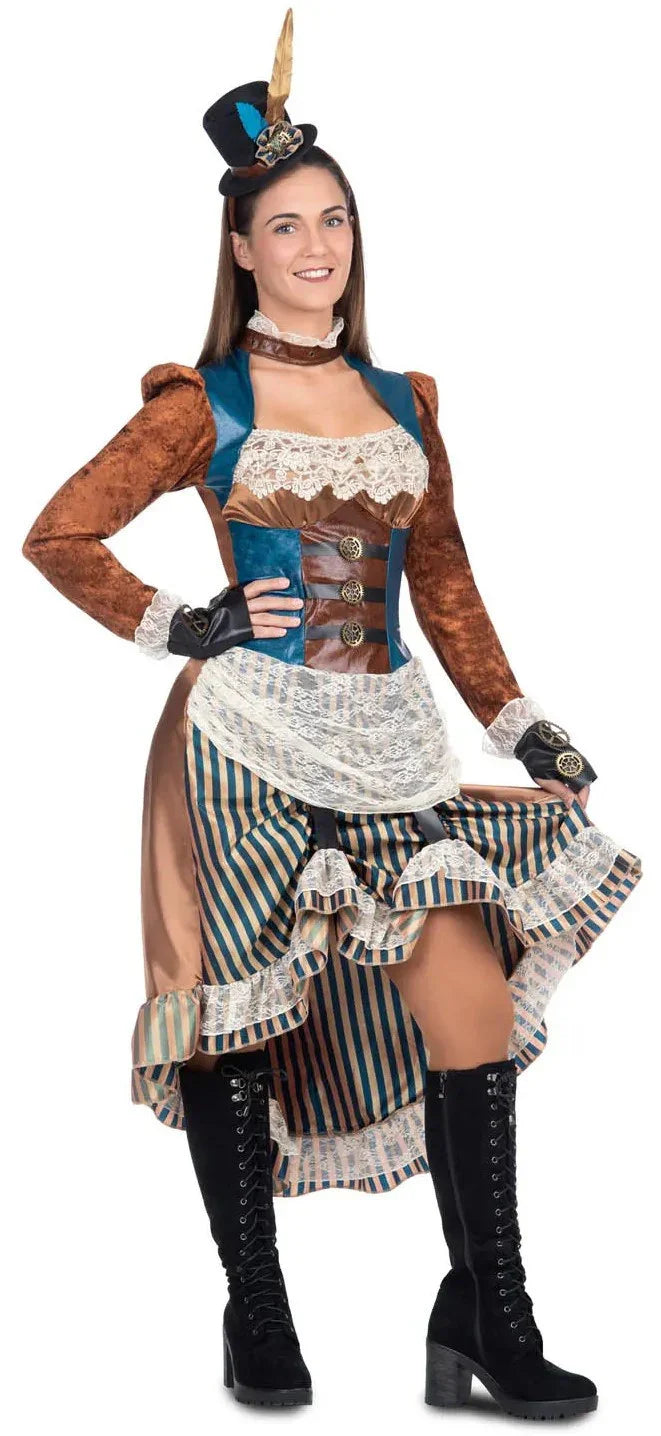 Disfraz de Chica Steampunk para Mujer Steampunk Viving