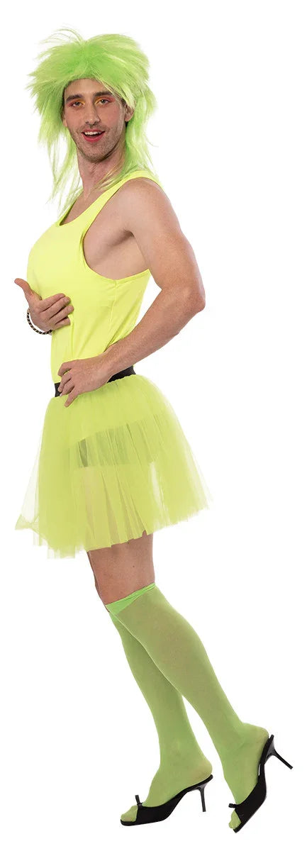 Disfraz de Bailaria Gogó Verde para Hombre Despedidas Rubies