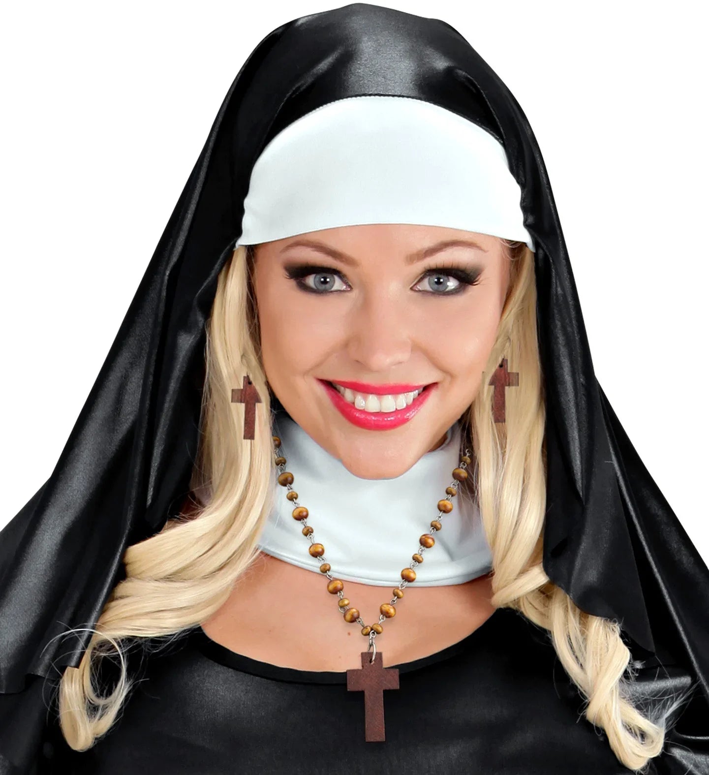 Pendientes con Rosario en Madera COMPLEMENTOS Widmann