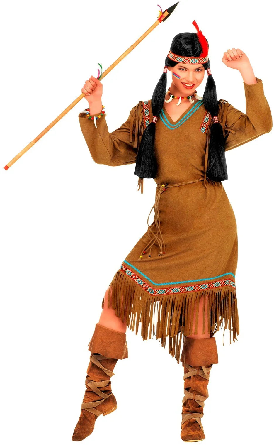 Vestido de India de Manga Larga Adultos Widmann