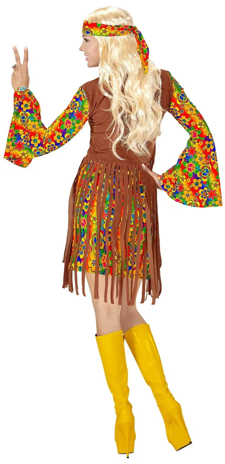 Disfraz de Hippie con Colgante Hippies Widmann