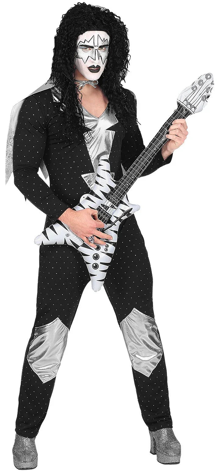 Disfraz de Estrella del Rock Kiss para Adulto Cantantes y Músicos Widmann