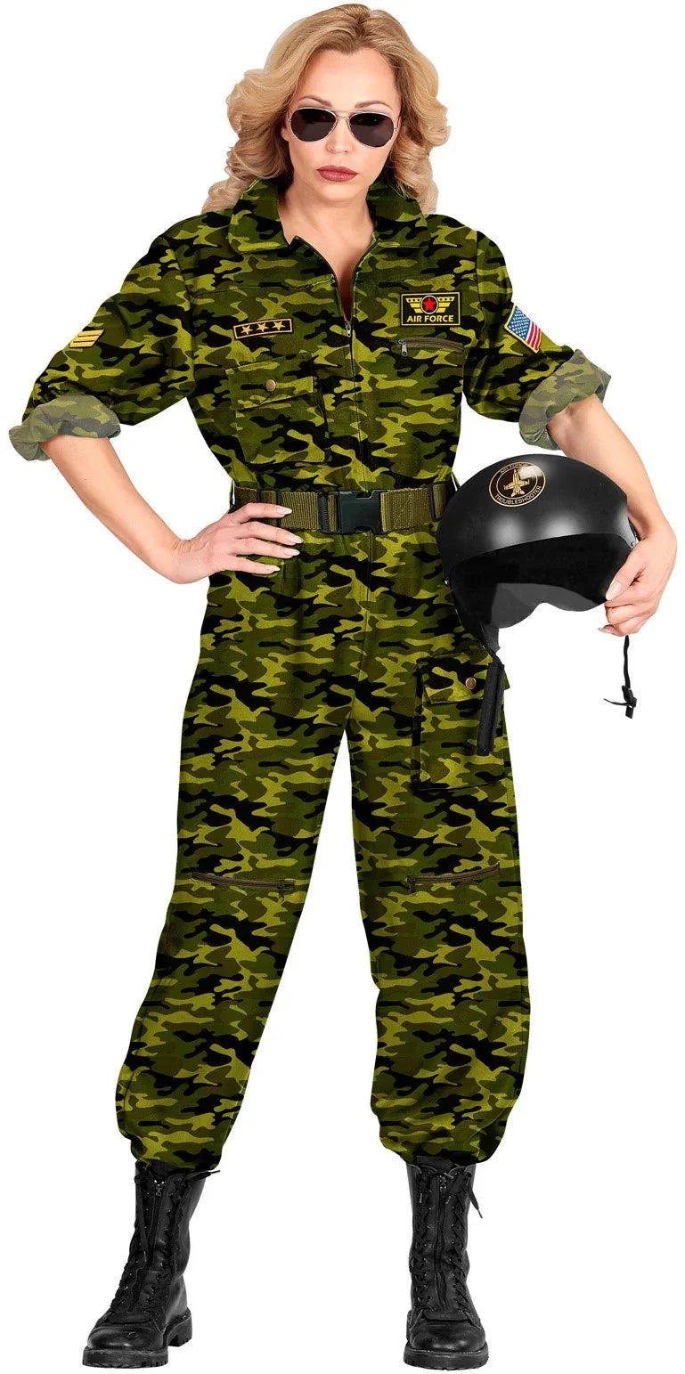 Disfraz de Piloto Militar para Mujer Pilotos y Aviadores Widmann