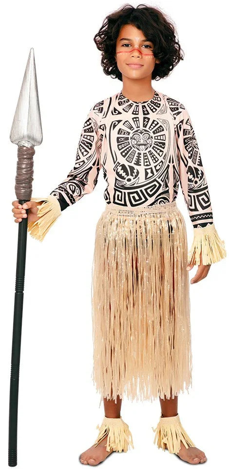 Disfraz de Guerrero Tribal Samoano para Niño Hawaianos EuroCarnavales