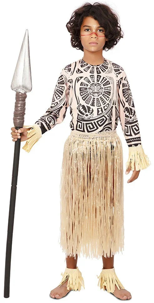 Disfraz de Guerrero Tribal Samoano para Niño Hawaianos EuroCarnavales